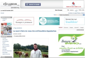 Article dans l'Éclaireur progrès Article dans l'Éclaireur progrès